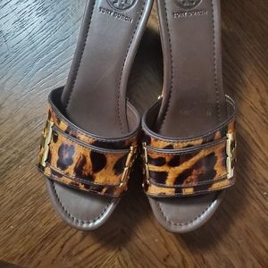 Tory Burch open toe wedge platforms sandals women shoes.